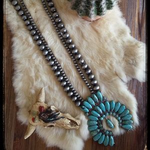 Squash Blossom Naja Double Strand Necklace